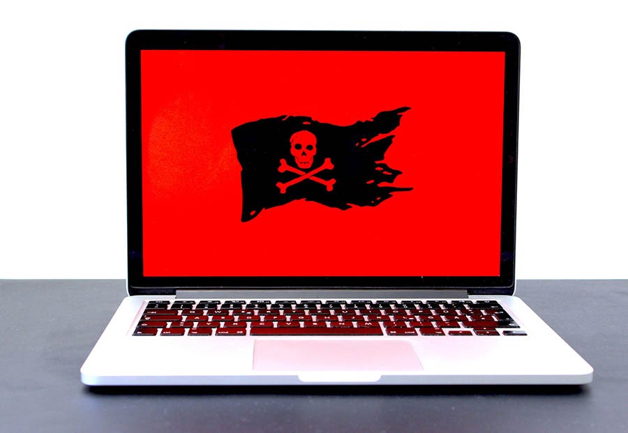 Example malware attack on a laptop